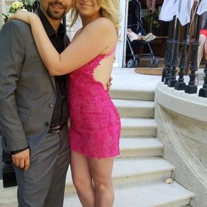Alberto Makali Hot Pink Mini Dress